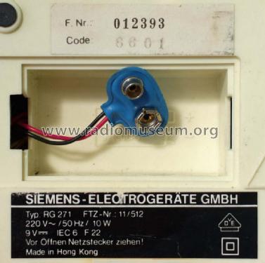 RG 271; Siemens & Halske, - (ID = 1498975) Radio