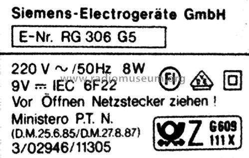 RG 306; Siemens & Halske, - (ID = 1983410) Radio
