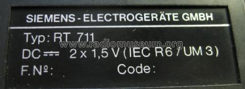 RT711; Siemens & Halske, - (ID = 1181806) Radio