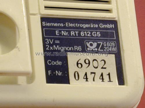 RT 612 G5; Siemens & Halske, - (ID = 2647343) Radio
