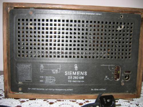 SB260GW; Siemens & Halske, - (ID = 648671) Radio