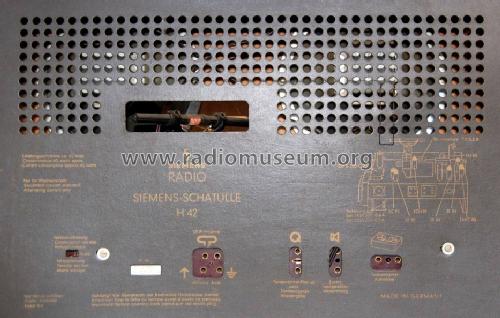 Schatulle H42; Siemens & Halske, - (ID = 495687) Radio