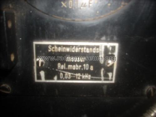 Scheinwiderstandsmesser Rel.msbr.10a, VII C 4/3; Siemens & Halske, - (ID = 2063983) Equipment