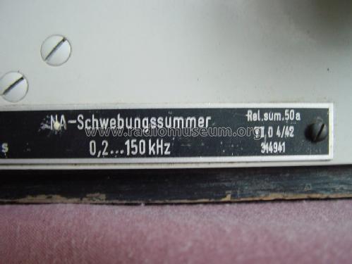 Schwebungssummer Rel.sum.50a V II; Siemens & Halske, - (ID = 447266) Ausrüstung
