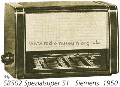 Spezialsuper 51 SB502GW; Siemens & Halske, - (ID = 981) Radio