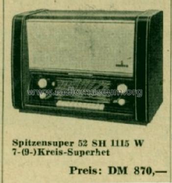 Spitzensuper 52 SH1115W; Siemens & Halske, - (ID = 510404) Radio