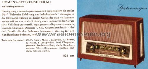 Spitzensuper M7; Siemens & Halske, - (ID = 2324769) Radio