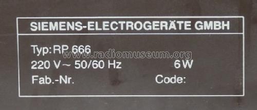 Stereo Preamplifier RP 666; Siemens & Halske, - (ID = 714803) Ampl/Mixer