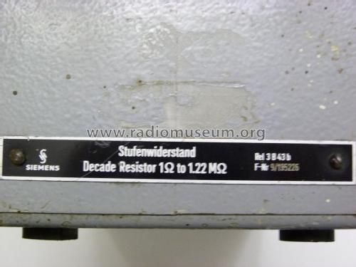 Stufenwiderstand Decade Resistor 1Ω-1.22MΩ B 43 S45034-B43-C702; Siemens & Halske, - (ID = 1856994) Equipment