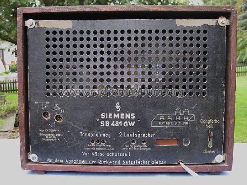 Super SB481GW; Siemens & Halske, - (ID = 1534827) Radio