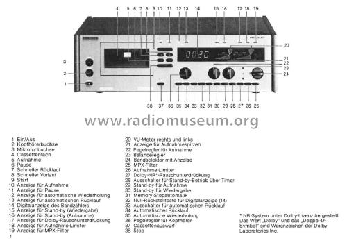 Tapedeck RC555; Siemens & Halske, - (ID = 1951628) R-Player