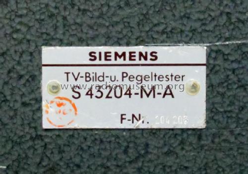 TV- Bild- und Pegeltester S43204-M-A; Siemens & Halske, - (ID = 2053714) Equipment
