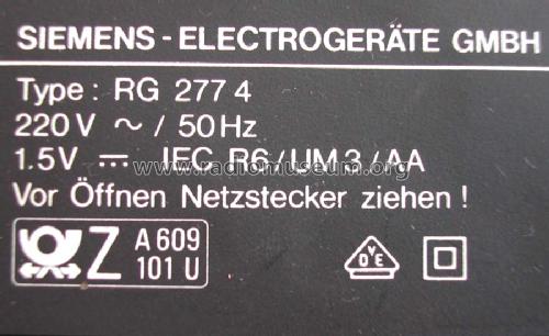 Uhrenradio RG 277; Siemens & Halske, - (ID = 1654024) Radio