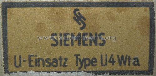 UKW-Einsatz U4Wt; Siemens & Halske, - (ID = 1231416) Converter
