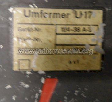Umformer U17 Ln27025 ; Militär verschiedene (ID = 1113972) Aliment.