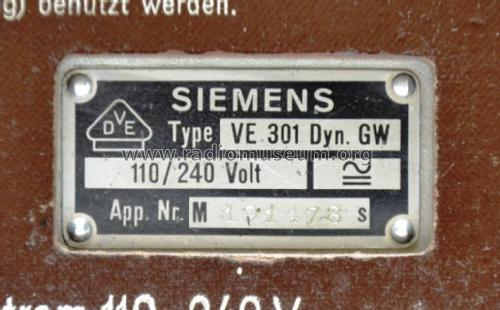 Volksempfänger VE 301 Dyn GW; Siemens & Halske, - (ID = 2383270) Radio