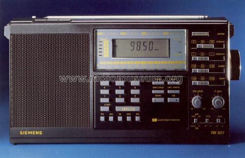 World Band Receiver RK651; Siemens & Halske, - (ID = 437289) Radio
