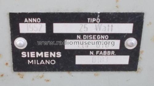 ELA-616; Siemens Italia; (ID = 1823918) Ampl/Mixer