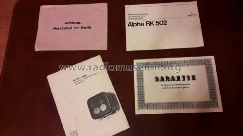 Alpha RK 502; Siemens & Halske, - (ID = 2142202) Radio