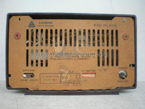 RR6028; Siemens Italia; (ID = 659891) Radio