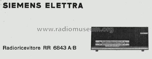 RR6843A/B; Siemens Italia; (ID = 569939) Radio