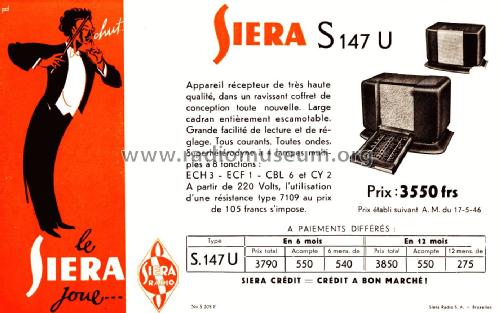 S147U; Siera; Belgien (ID = 1912034) Radio