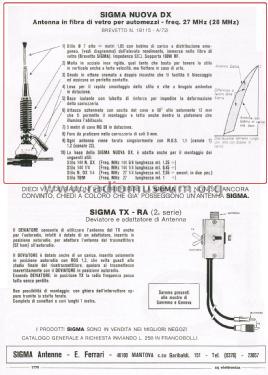 Antenna in Fibra di Vetro per Automezzi Nuova DX; Sigma Antenne; (ID = 2802760) Antena
