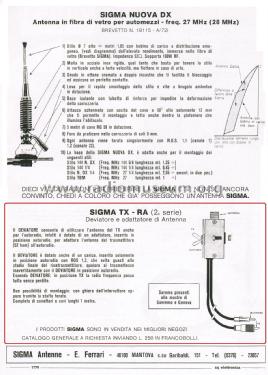 Deviatore e Adattatore di Antenna TX-RA II Serie; Sigma Antenne; (ID = 2802766) Antenna