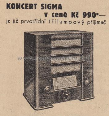 Koncert Sigma ; Sigma-Radio, Ing. B. (ID = 2058312) Radio