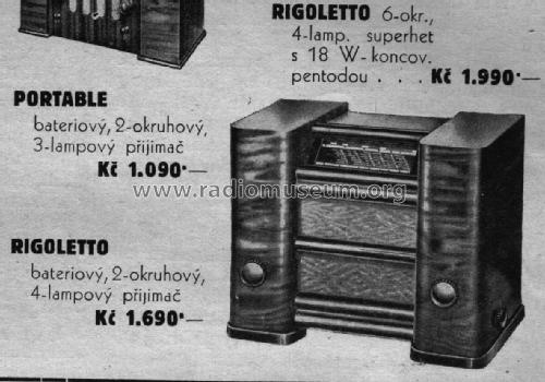 Rigoletto ; Sigma-Radio, Ing. B. (ID = 2339716) Radio