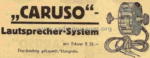 Caruso-Lautsprecher-System ; Silur Ges.m.b.H; (ID = 828211) Radio part