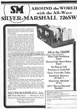 All-Wave 726SW; Silver - Marshall; (ID = 2077264) Radio