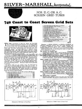 August 1928 Silver-Marshall General Catalog ; Silver - Marshall; (ID = 1111222) Paper