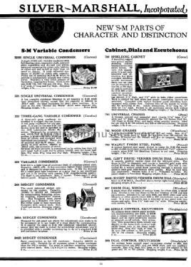 August 1928 Silver-Marshall General Catalog ; Silver - Marshall; (ID = 1111266) Paper