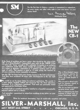 CB-1 ; Silver - Marshall; (ID = 2076497) Radio