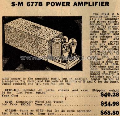 Power Supply & Amp 677 B; Silver - Marshall; (ID = 793922) Power-S