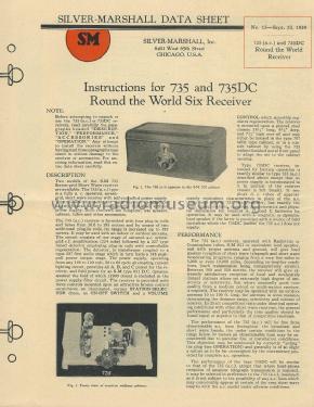 SM-735 AC Round the World Six ; Silver - Marshall; (ID = 1963986) Radio