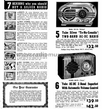 296-S Satin ; Silver Mfg. Co.; (ID = 1353877) Radio