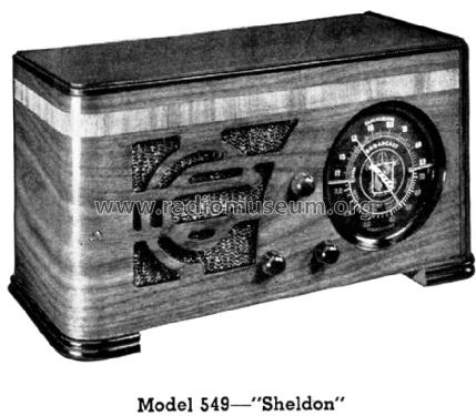 549 Sheldon ; Silver Mfg. Co.; (ID = 1354927) Radio