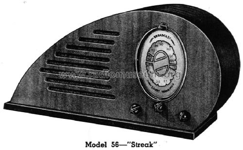 56 Streak ; Silver Mfg. Co.; (ID = 1354339) Radio