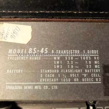 3 Band Radio 8S45 ; Silver Brand - Shin- (ID = 2745580) Radio