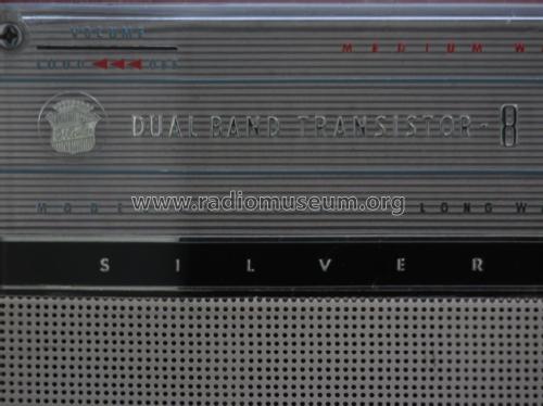 Dual Band Transistor 8 - Deluxe Eight 8TL-280; Silver Brand - Shin- (ID = 2631656) Radio