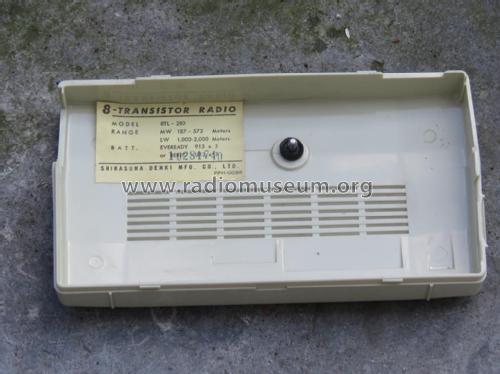 Dual Band Transistor 8 - Deluxe Eight 8TL-280; Silver Brand - Shin- (ID = 2631659) Radio