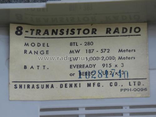 Dual Band Transistor 8 - Deluxe Eight 8TL-280; Silver Brand - Shin- (ID = 2631661) Radio