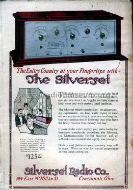 The Silverset 5-Tube; Silverset Radio Co.; (ID = 1109940) Radio