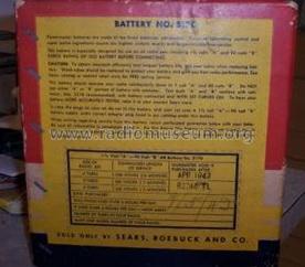 AB battery 5170; Sears, Roebuck & Co. (ID = 1357874) Fuente-Al