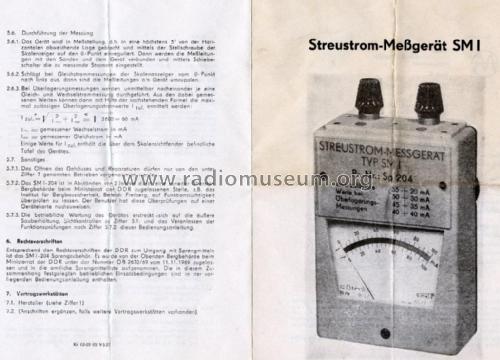Streustrom-Messgerät SM 1; Simeto, PGH; (ID = 2606962) Equipment