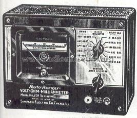 DC Volt-Ohm-Milliammeter 201; Simpson Electric Co. (ID = 206696) Equipment