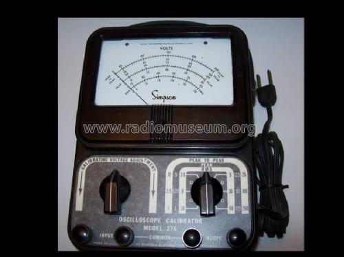 Oscilloscope Calibrator 276; Simpson Electric Co. (ID = 2124746) Equipment