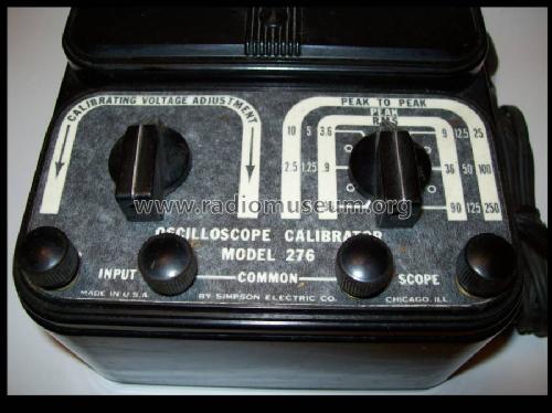Oscilloscope Calibrator 276; Simpson Electric Co. (ID = 2124748) Equipment